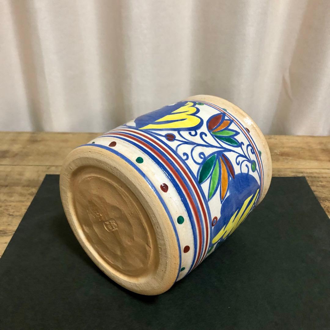 萬福堂 吉村楽入 紅毛写水指 共箱 茶道具 オランダ写