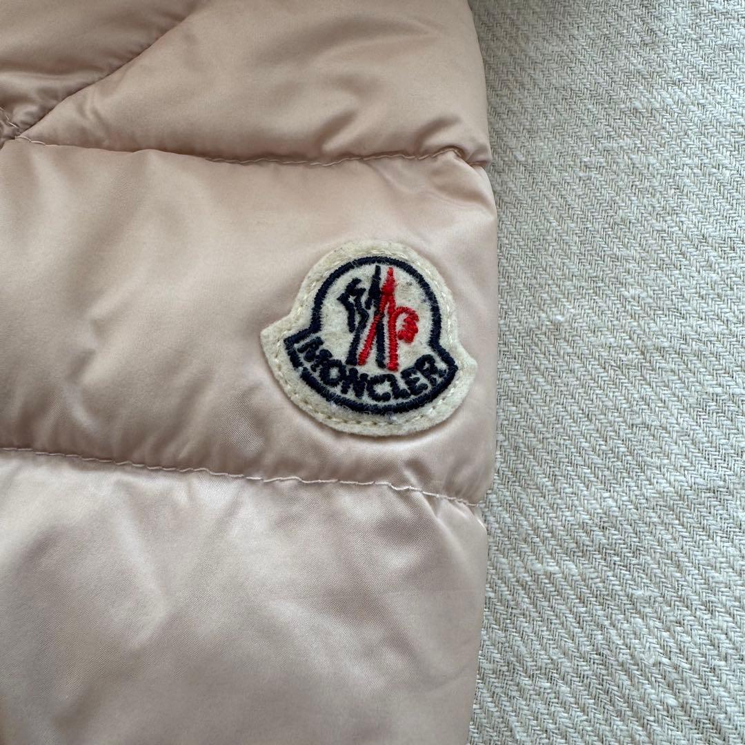 マロンままMONCLER フード付きダウンジャケット 12/18M ピンク