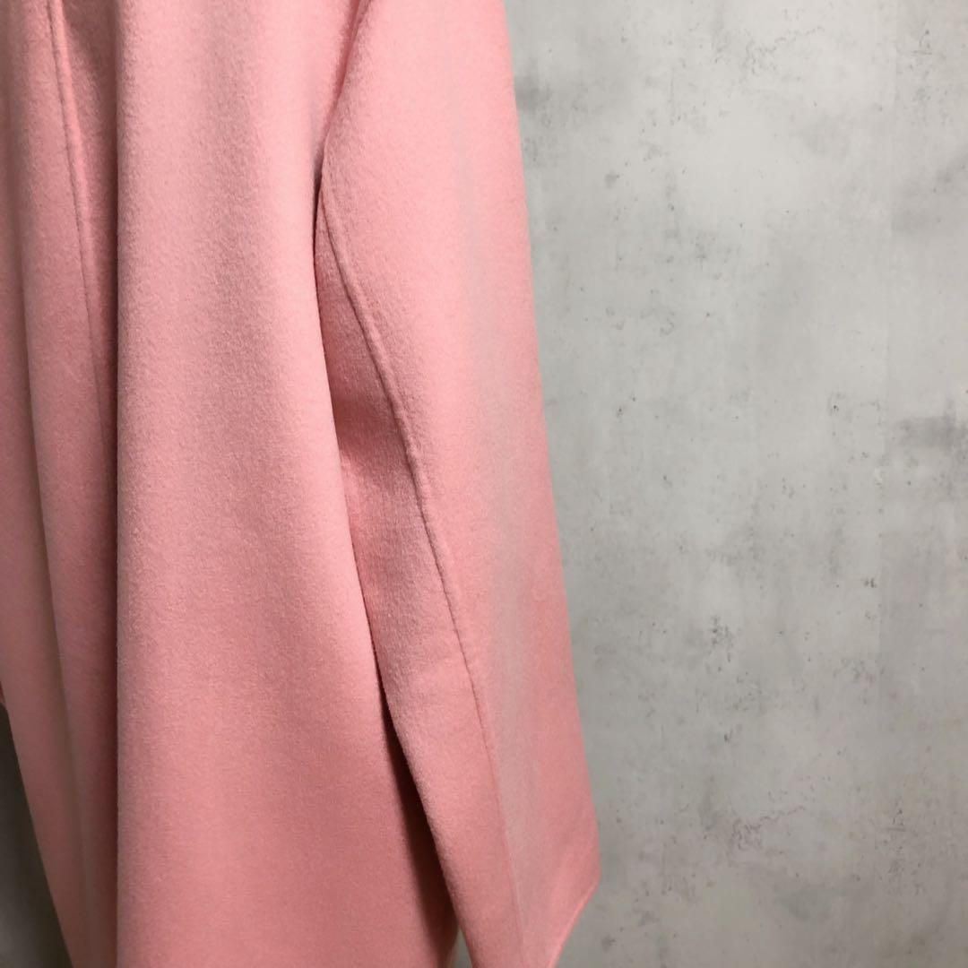 美品　CYCLAS シクラス　カシミヤ　ダブルフェイスリバーコート