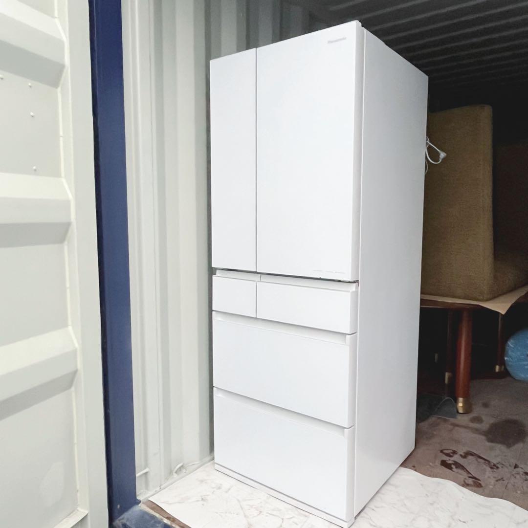 取付無料！パナソニックパーシャル搭載おしゃれホワイト大容量600L冷蔵庫！洗濯機