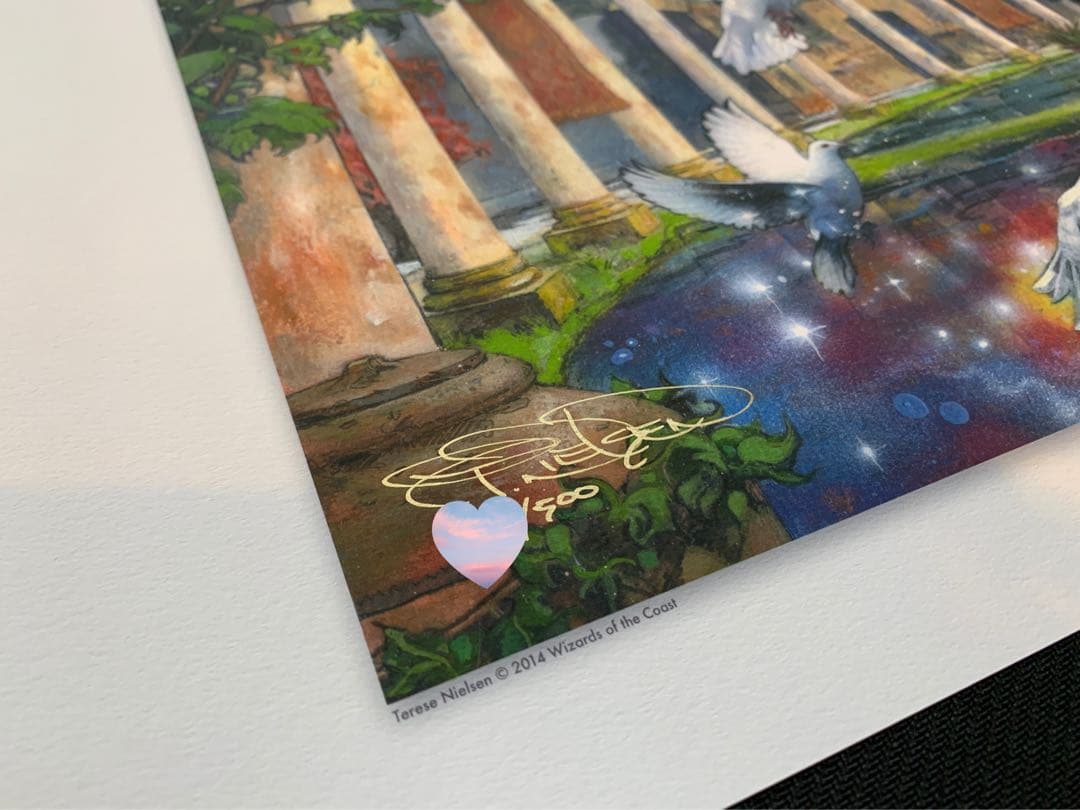 限定500枚【導きの嘆願】サイン入りアートプリント ニールセン MTG 複製原画