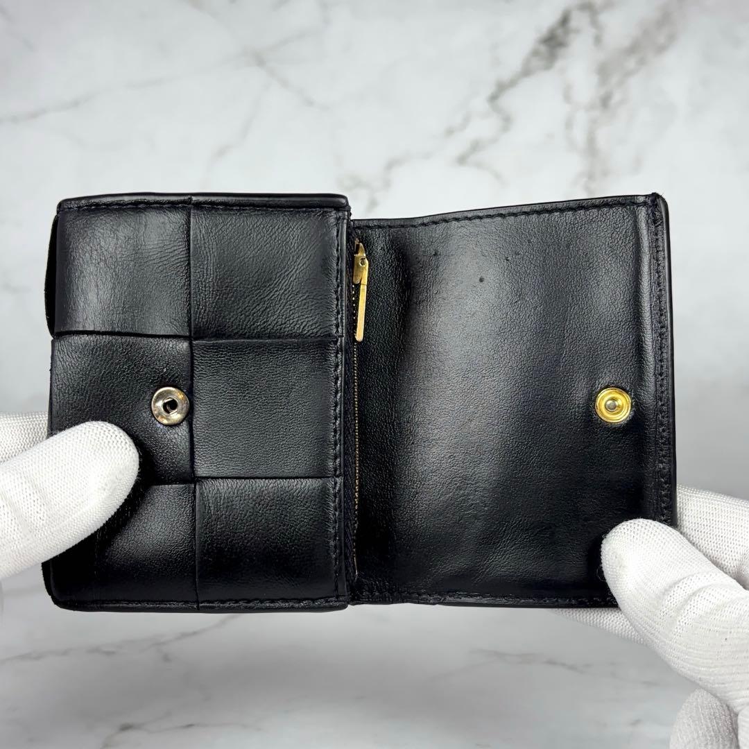 BOTTEGA VENETA 三つ折り財布 ブラック
