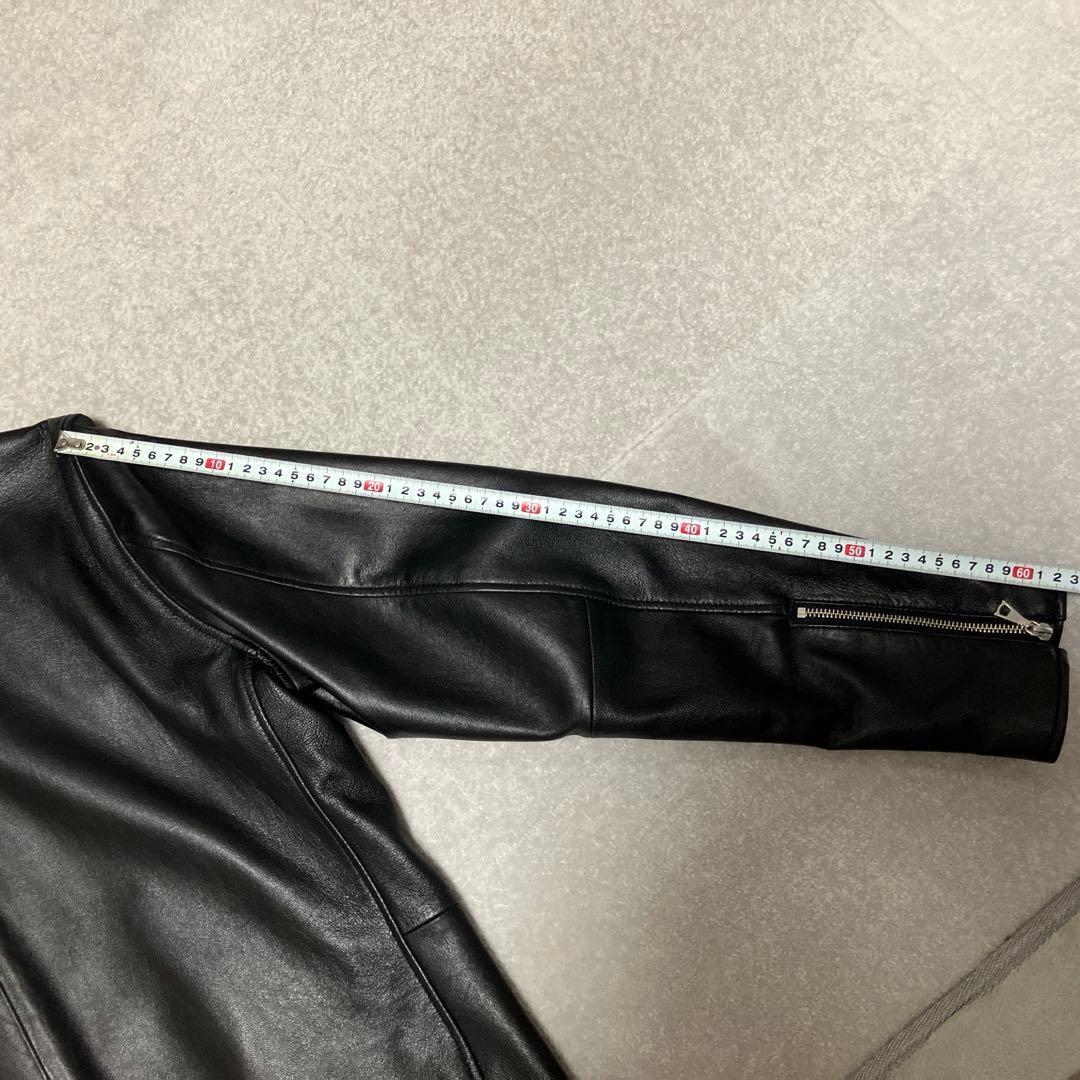 ビームス ハート　レザージャケット シングルライダース　羊革　黒　Lサイズ