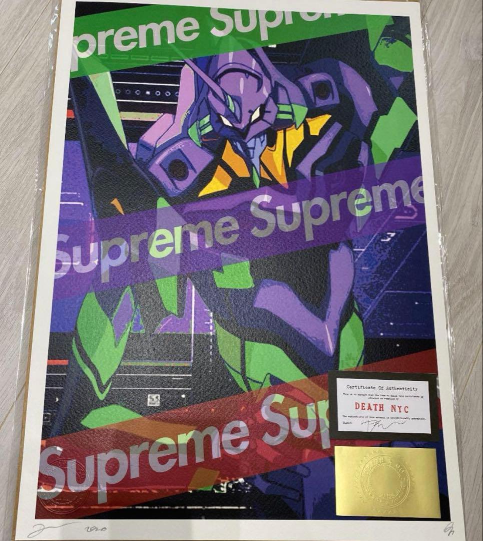 2020年 世界限定100枚 DEATH NYC アートポスター エヴァ×シュプ