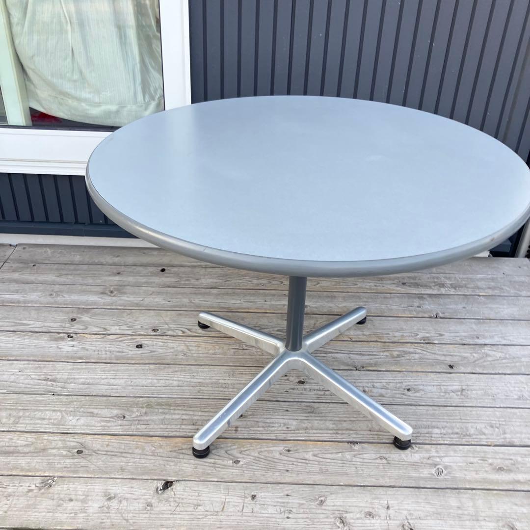 北欧レトロ アイアンフレーム ラウンドテーブル ダイニングテーブル 円卓 円形