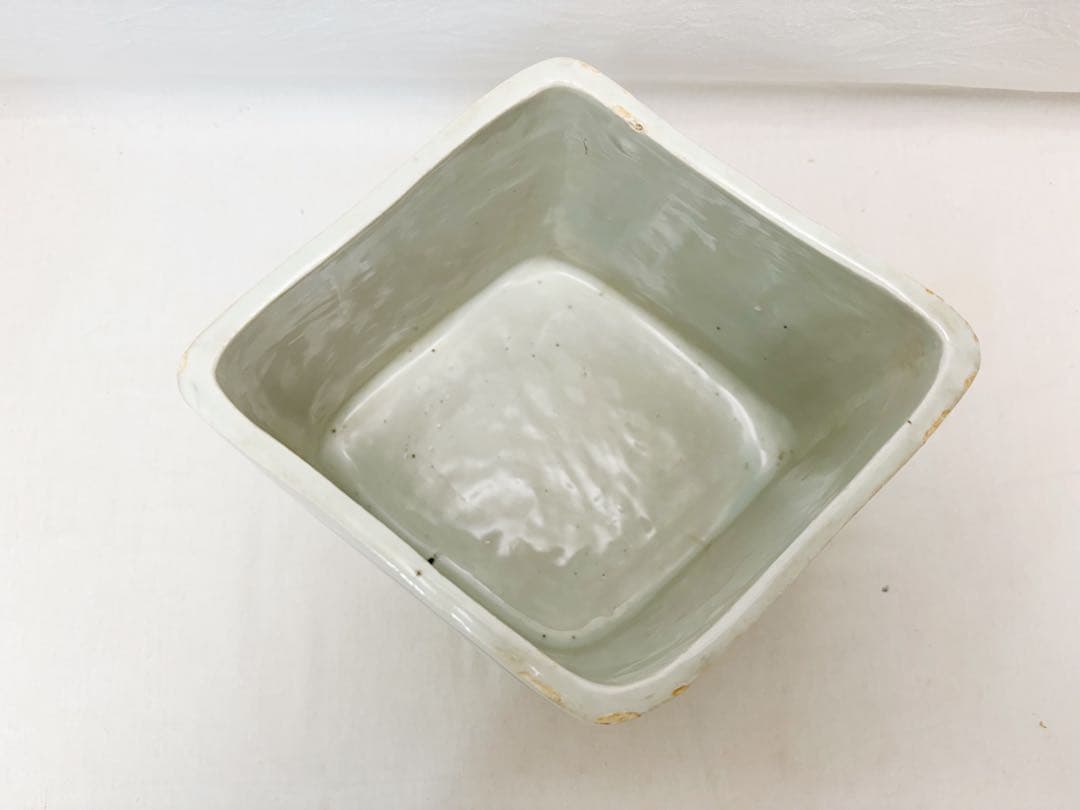 未使用 茶道具 橋田勝博作 輪島塗 塗蓋 染付 菱馬水指 水差し 共箱