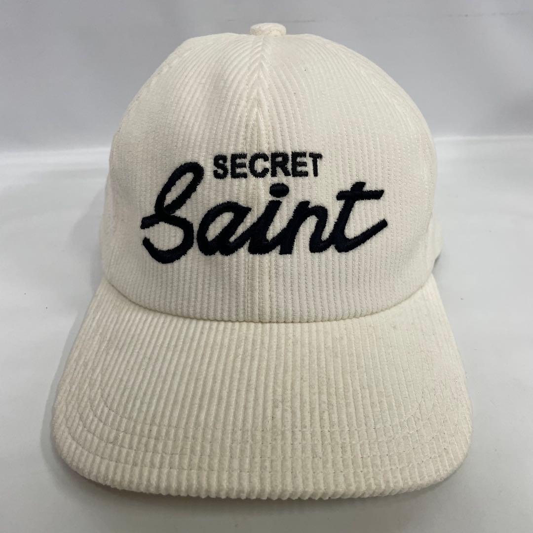 SAINT MICHAEL SECRET コーデュロイキャップ ホワイト