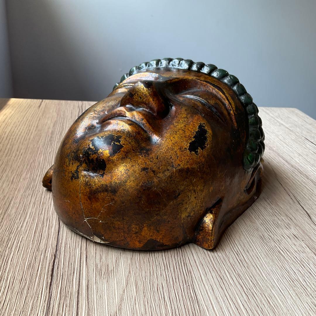 骨董　古物　東大寺弥勒菩薩　お面