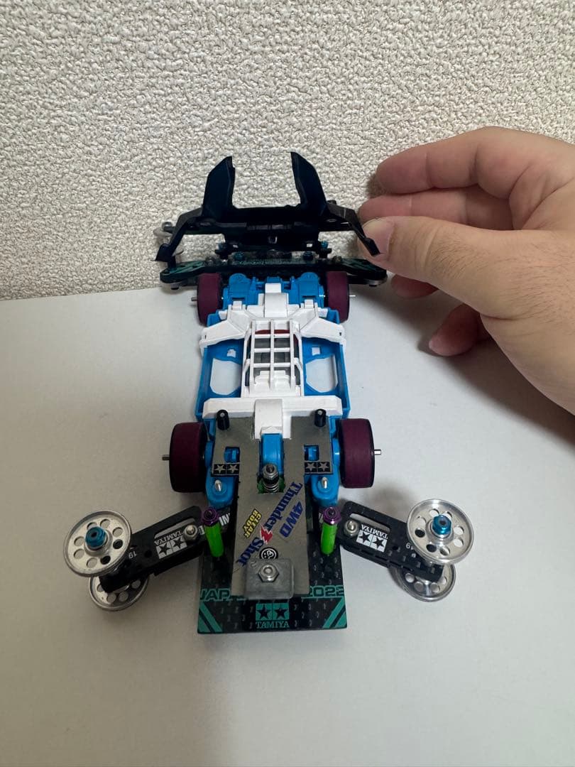 ミニ四駆　サンダーショット　MSフレキ　公式3レーン・5レーン対応　完成品