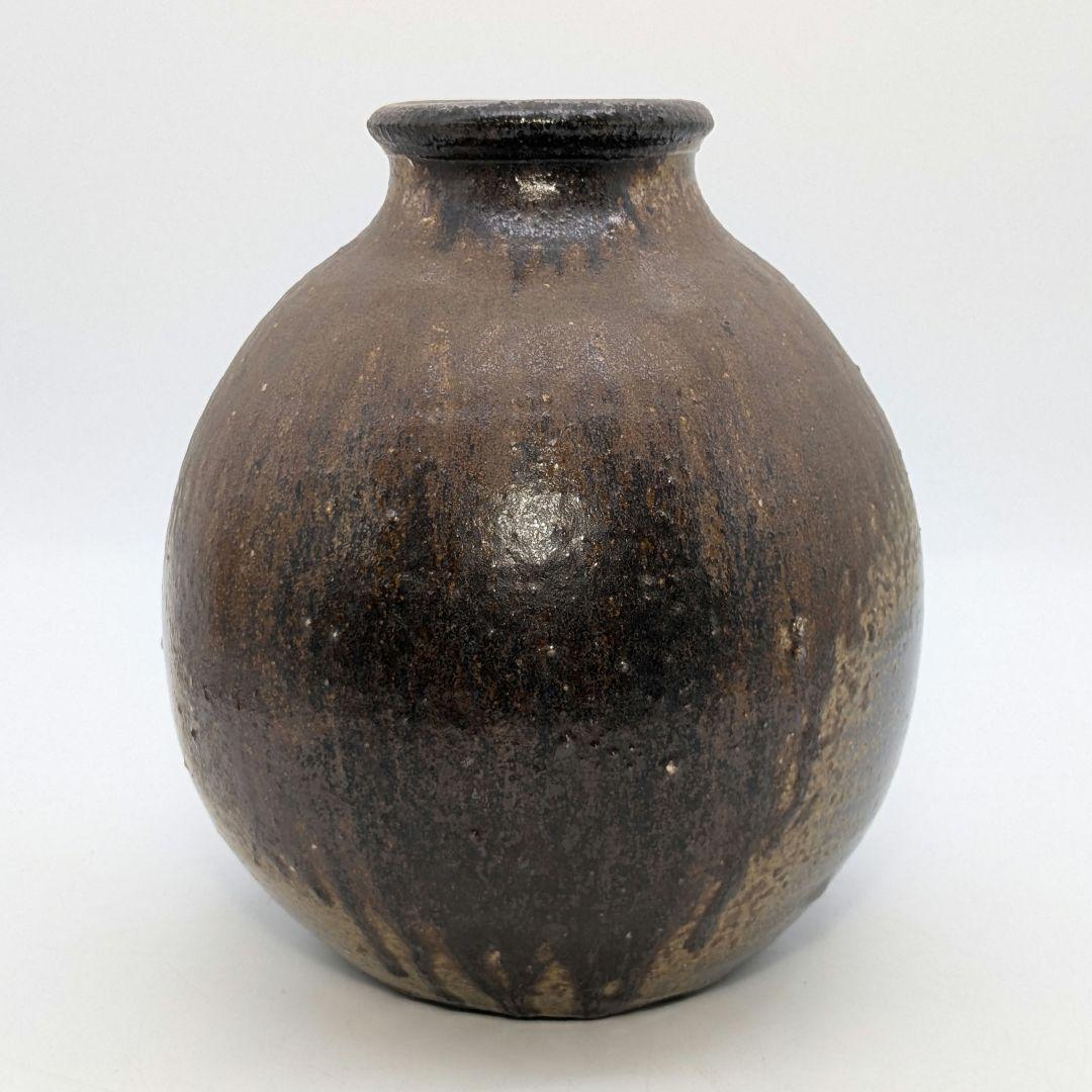 岡山県重要無形文化財 吉本正 備前焼 壺 合箱 壷 花器 花瓶 花入 花生 置物