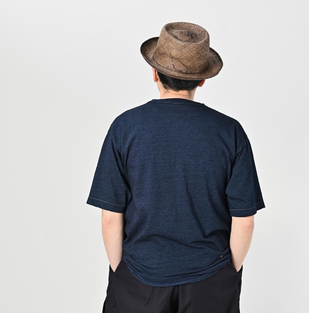 45R ピースバードプリントの90845星Tシャツ インディゴ サイズL