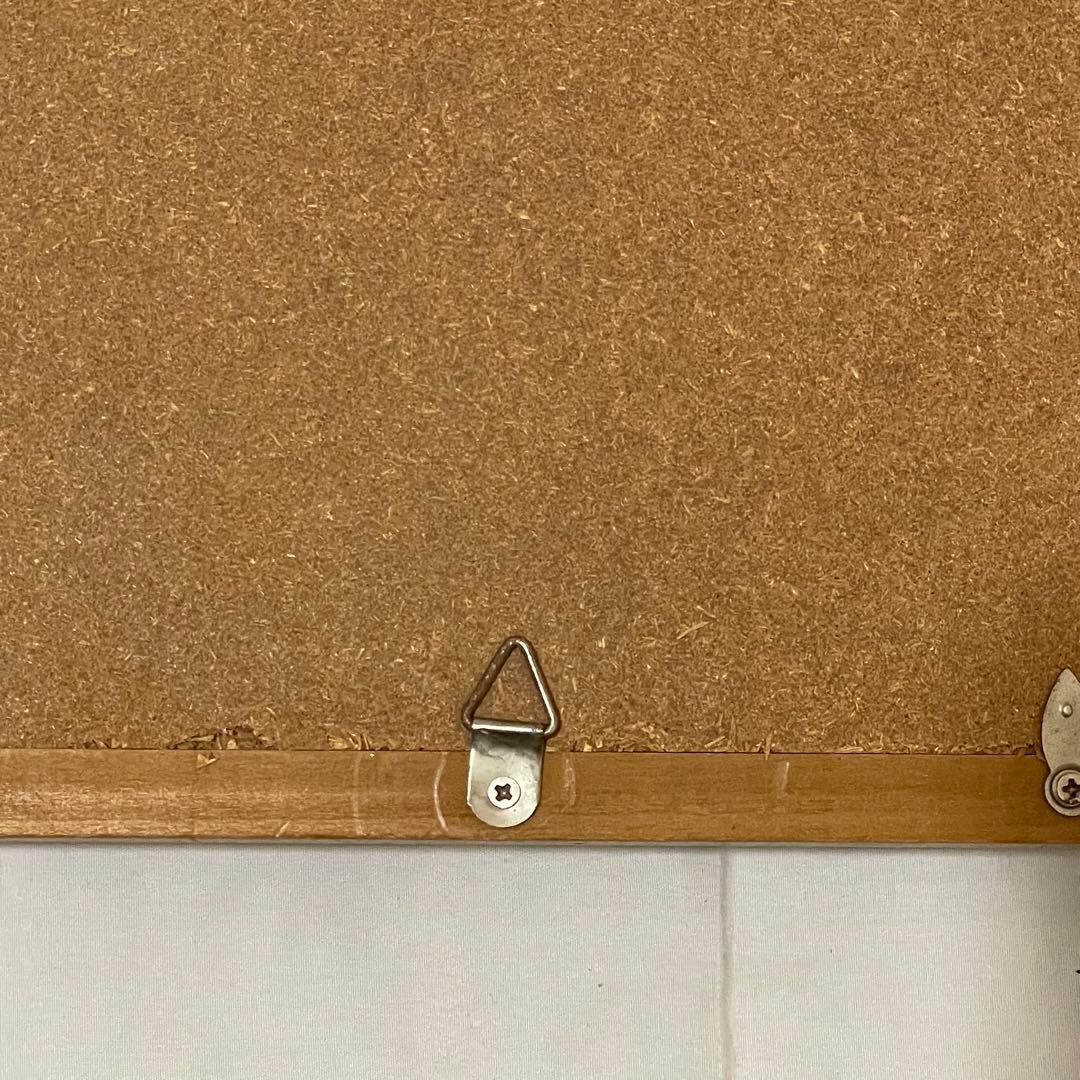 ルノワール　わら束を持つ少女 木製フレーム付き　油彩画/花を持つ少女