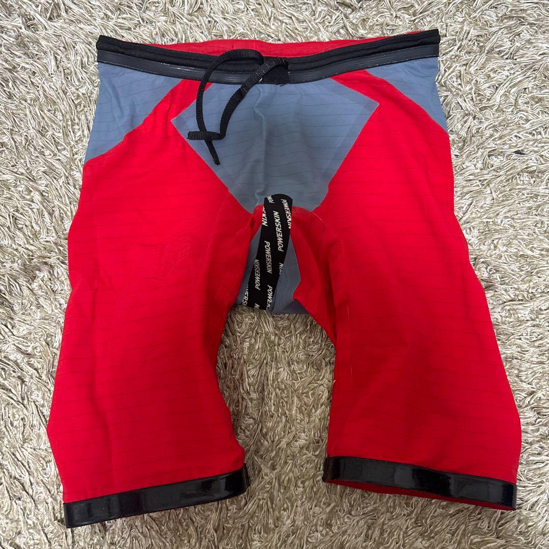 arena 赤 ストライプ 競泳水着 ハーフパンツ