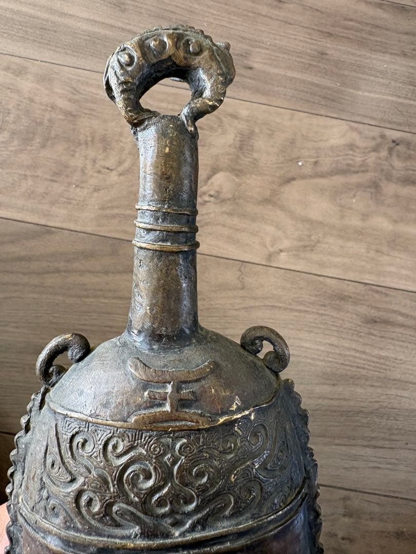 吊鐘，古道具，古銅製，時代物