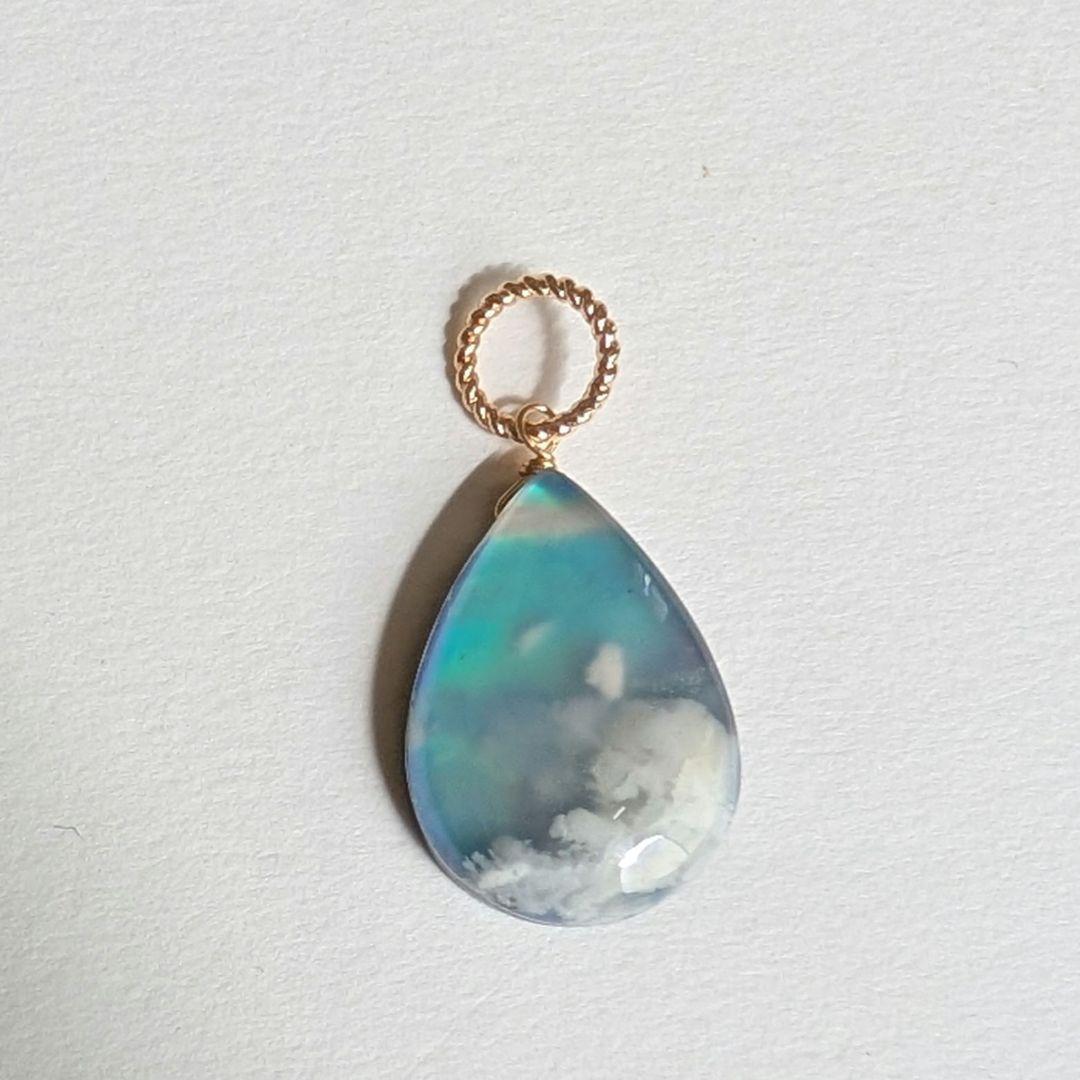 オーロラプルームアゲート ペンダントトップ