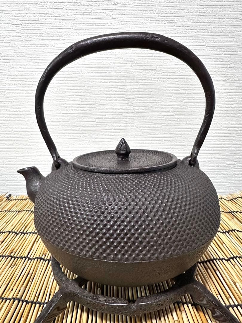 未使用品　南部釜師匠　庄司 光洞(啓吉)造　１５型アラレ　movers様　売約済