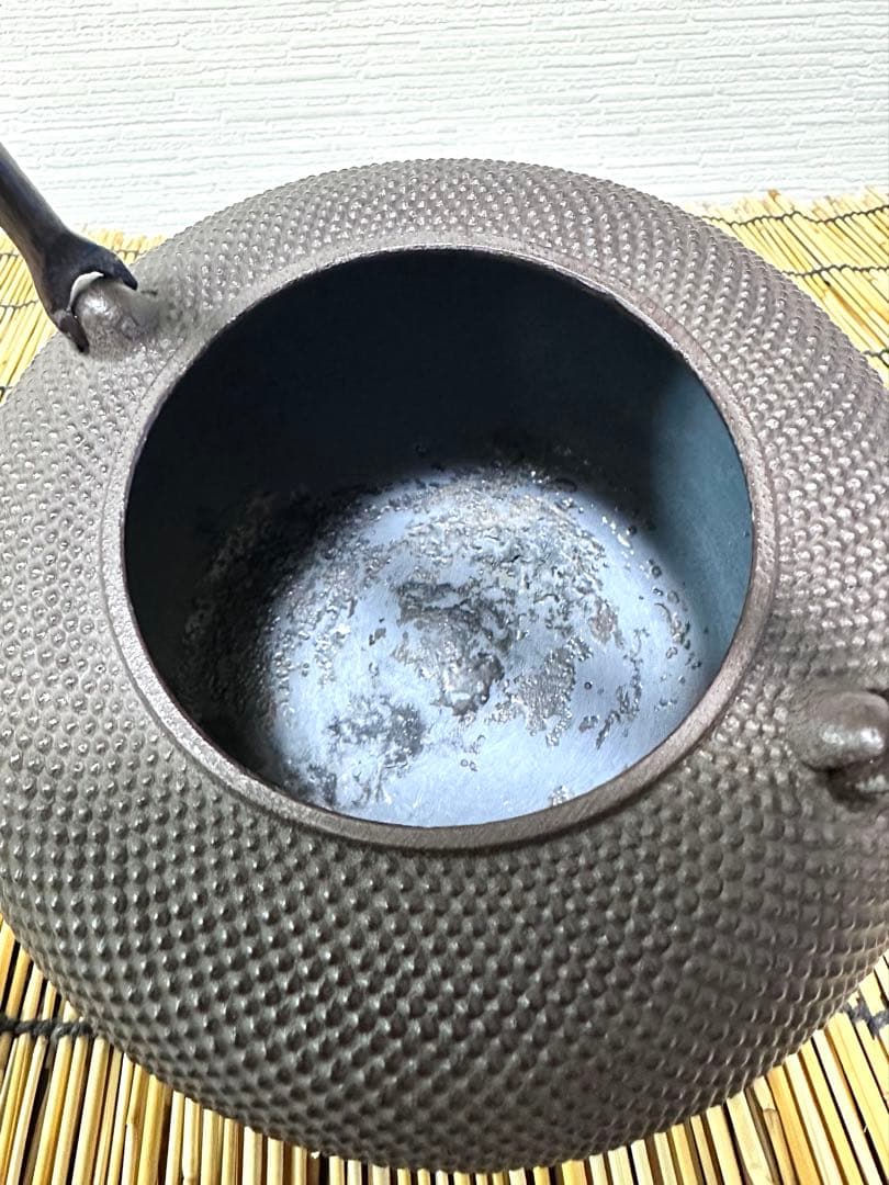 未使用品　南部釜師匠　庄司 光洞(啓吉)造　１５型アラレ　movers様　売約済