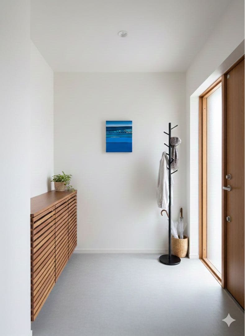 Wave/KURO F8 油絵　原画　風景画