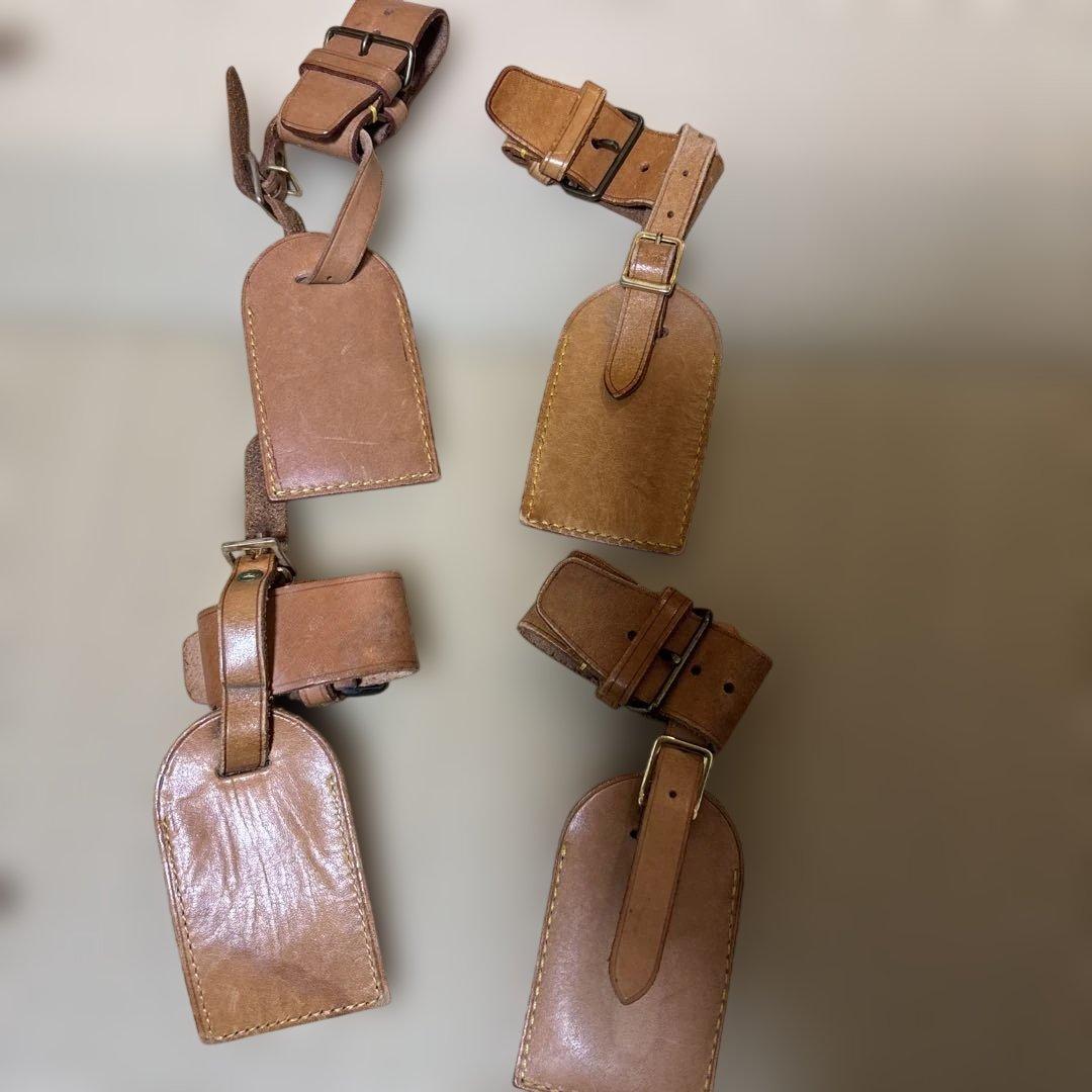 正規品LOUIS VUITTON ルイヴィトンヌメ革ネームタグ14セット