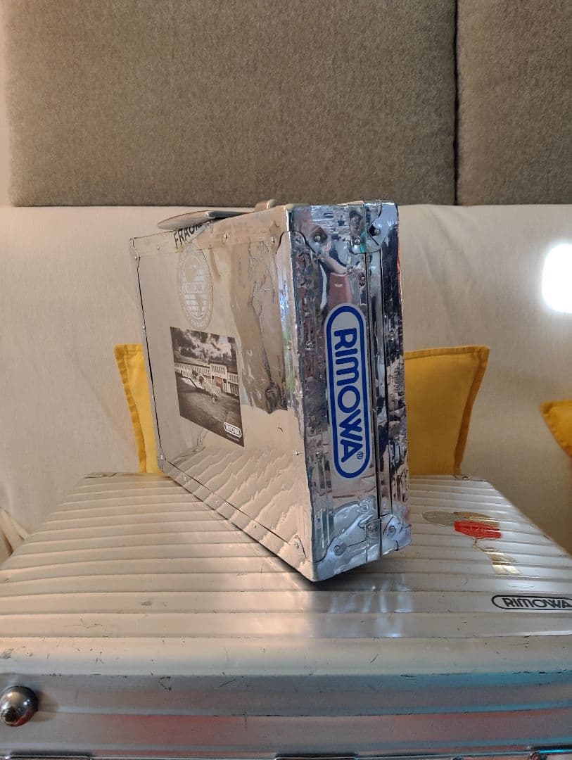 ハンドメイド　アタッシュケース　RIMOWAステッカー付き