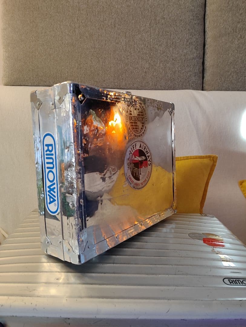 ハンドメイド　アタッシュケース　RIMOWAステッカー付き