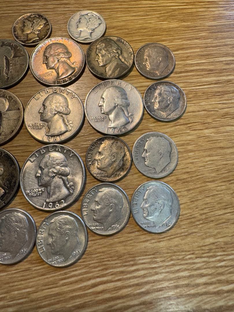 必見 1910年代-1967 アメリカ 銀貨 27枚まとめ ケネディ 未使用品有