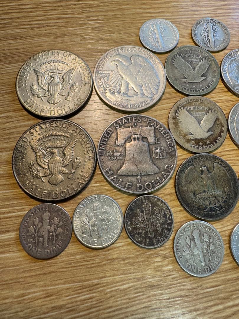 必見 1910年代-1967 アメリカ 銀貨 27枚まとめ ケネディ 未使用品有