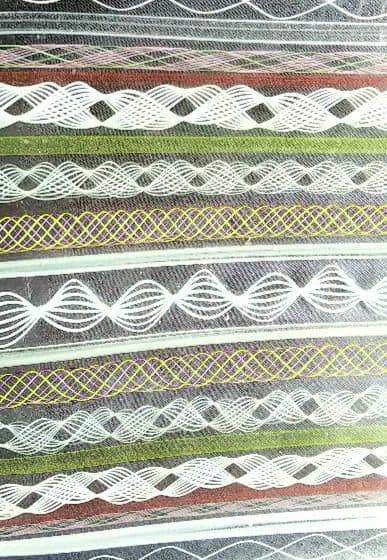 ★藤原奈津江作★高度な技術★レースガラスフュージング長皿（２）