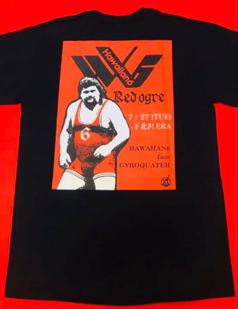 新品 HAWAIIAN6 ハワイアン６『Red ogre』限定Tシャツ 横山 健