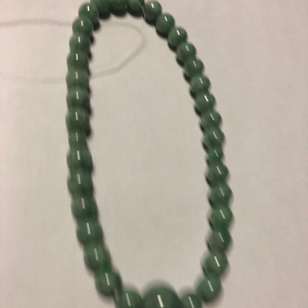 国産翡翠　念珠
