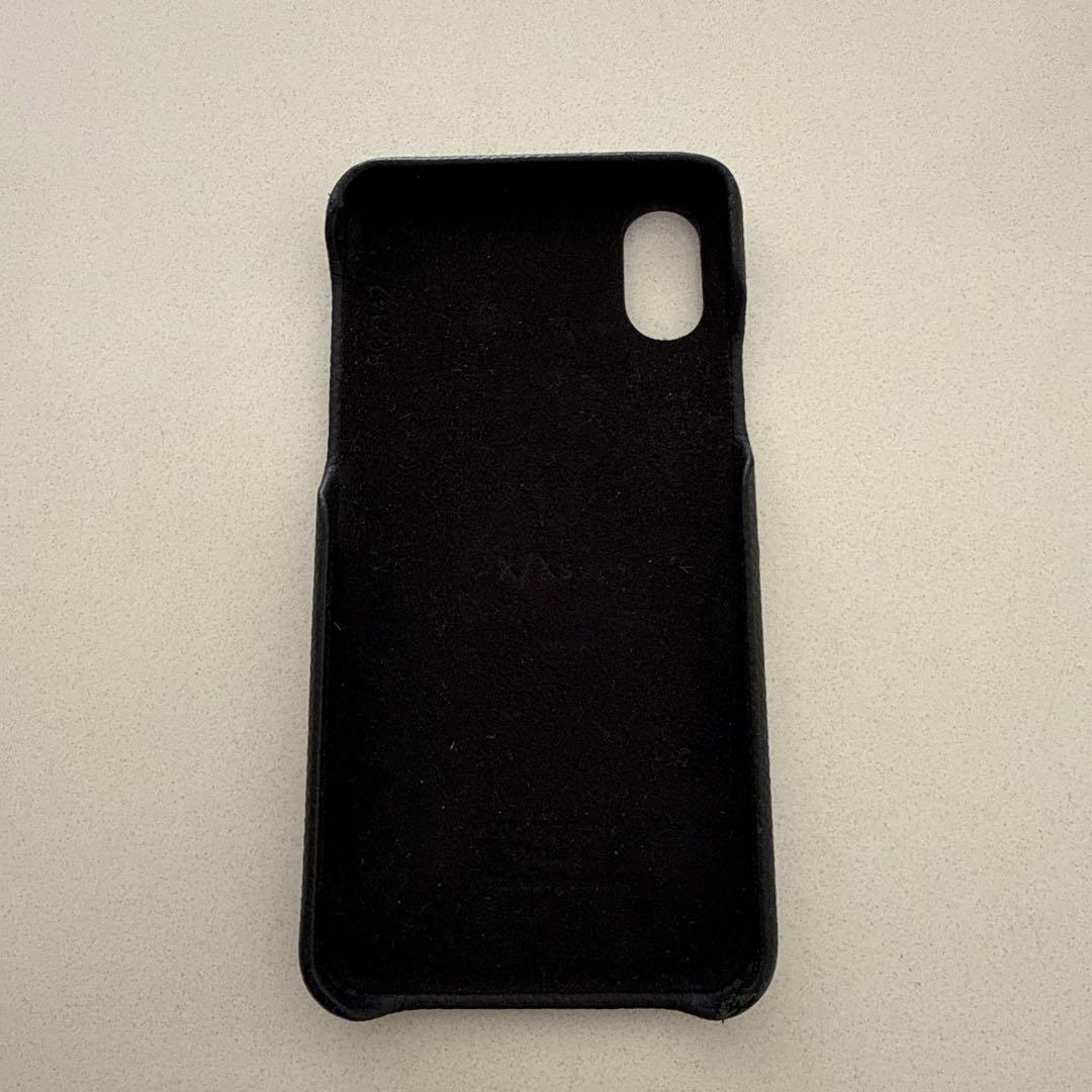 Louis Vuitton ブラックレザーケース　iPhoneX XS