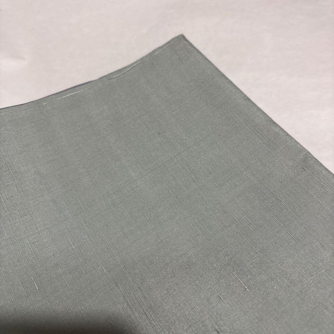 正絹袷　紅花紬調 未使用しつけ糸付き 無地　お洒落八掛 トール裄長