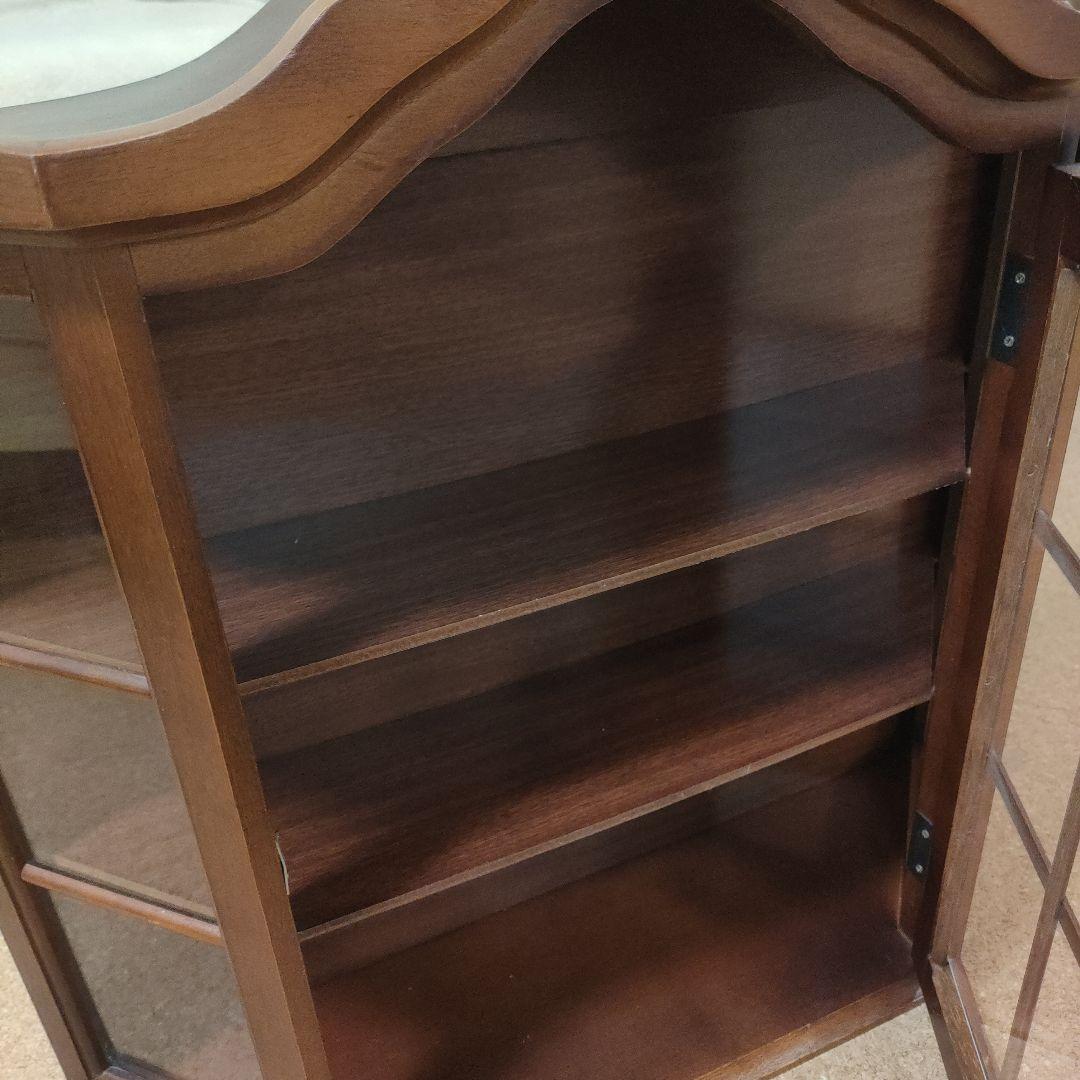 木製 キャビネット アンティーク 飾り棚 壁掛け