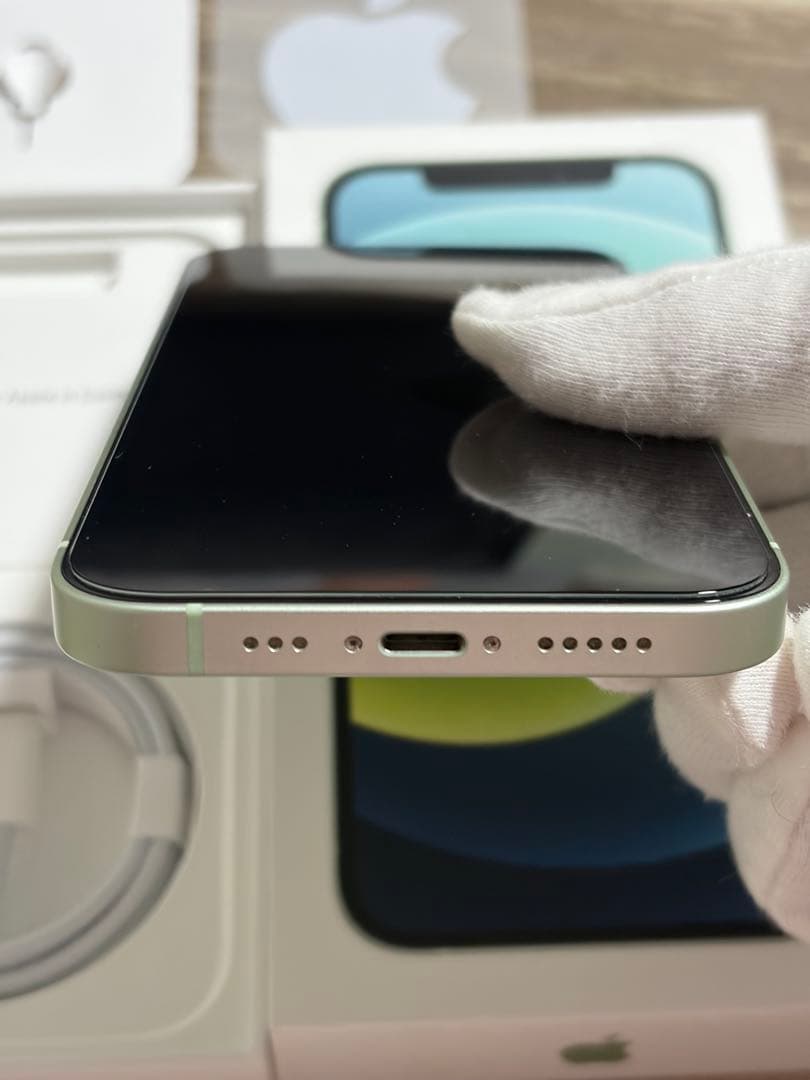 Apple iPhone 12 128GBミントグリーン UAGケースとポーチ