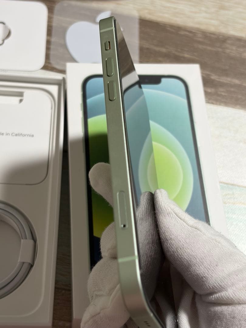 Apple iPhone 12 128GBミントグリーン UAGケースとポーチ