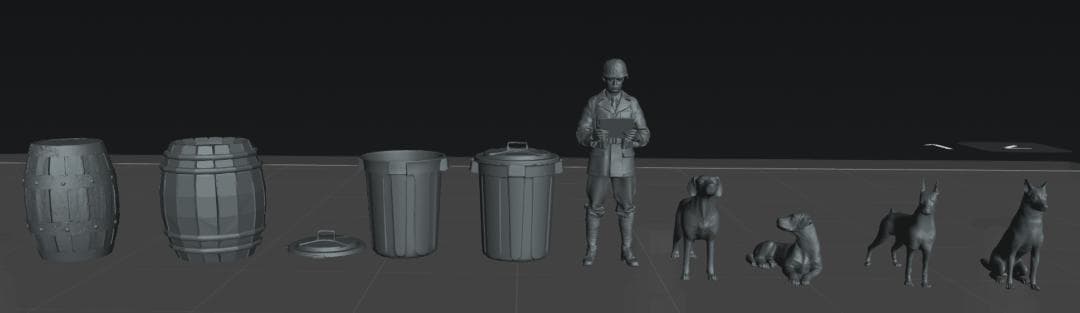 兵士、小物　95個