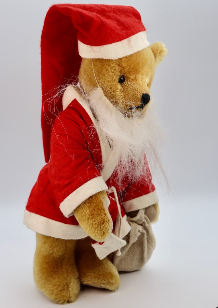 SCHUCO サンタクロース テディベア32cm ピッコロ２台付き