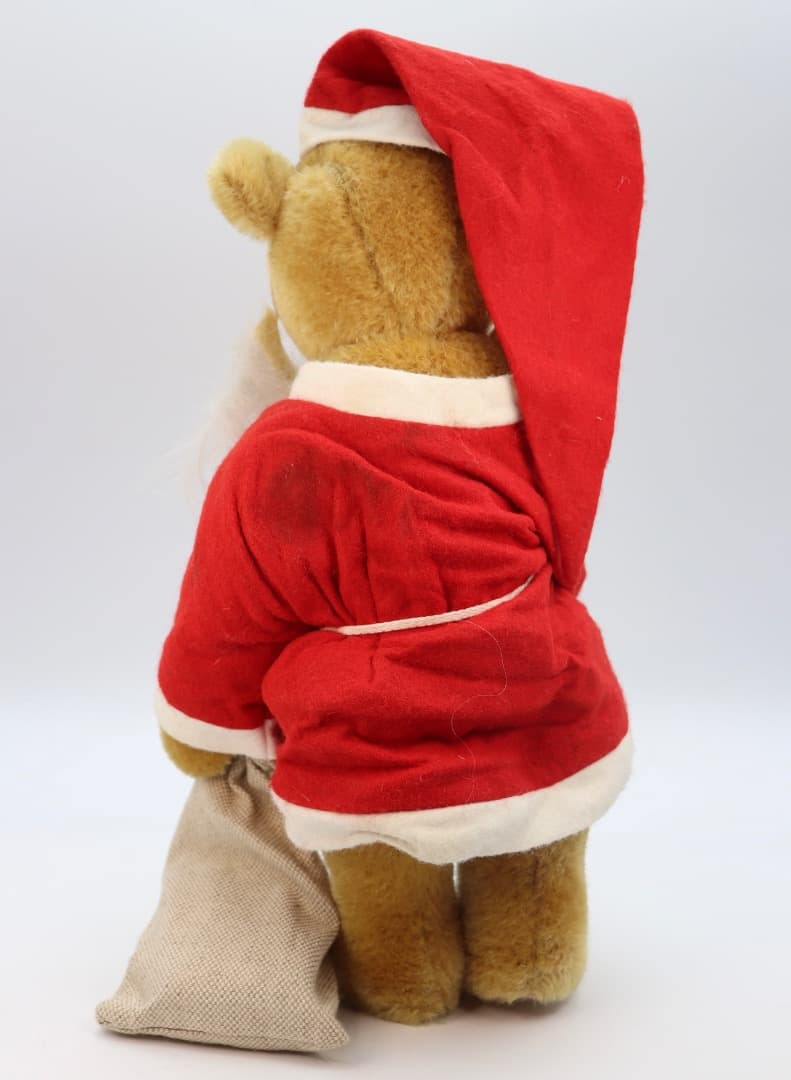 SCHUCO サンタクロース テディベア32cm ピッコロ２台付き