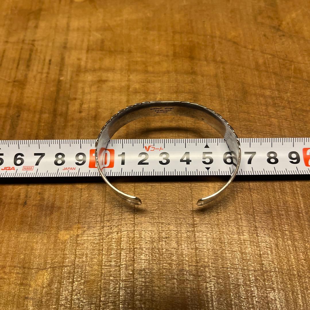 【希少】Mark Yazzie 作 Navajo 925 12KGF バングル