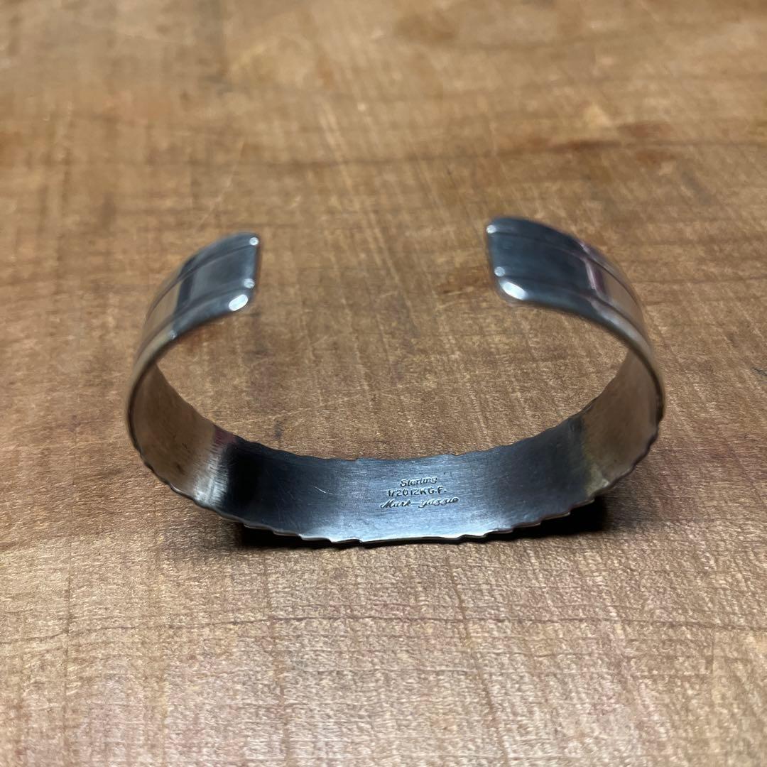 【希少】Mark Yazzie 作 Navajo 925 12KGF バングル