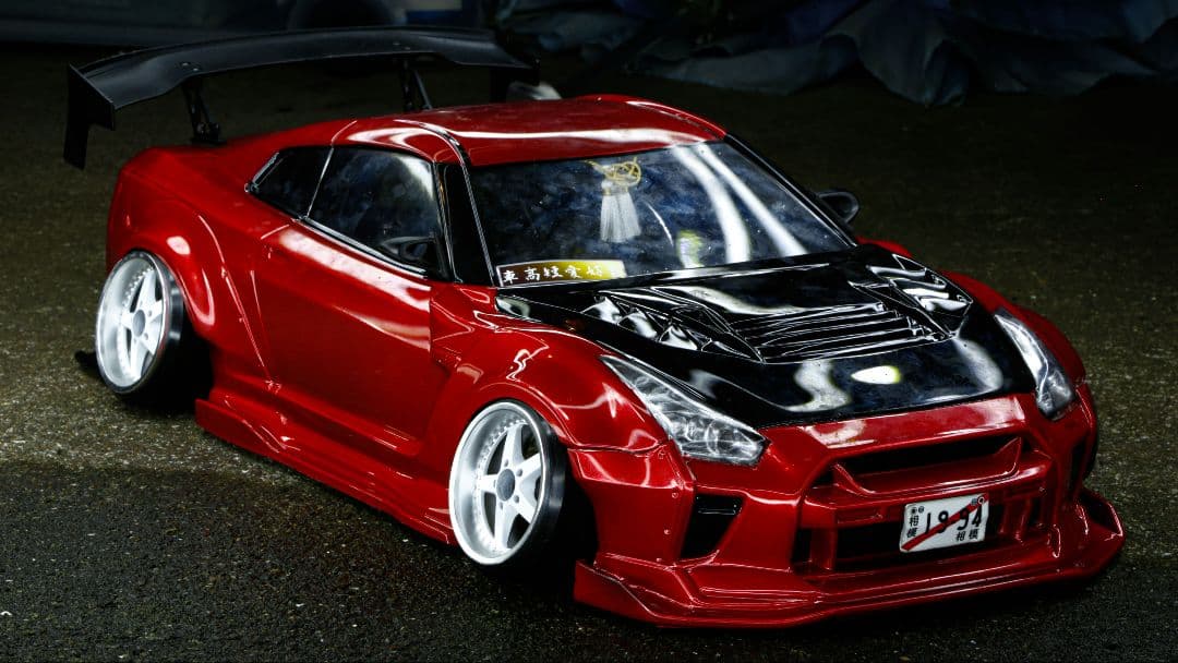 パンドラRC 日産 GT-R R35 BNsports BLS 塗装済みボディ