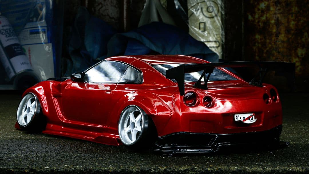 パンドラRC 日産 GT-R R35 BNsports BLS 塗装済みボディ