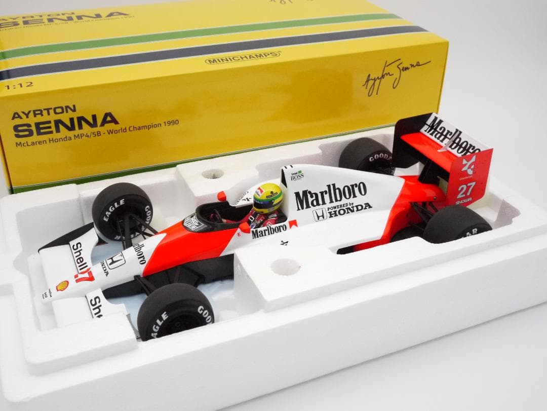 1/12 マクラーレン MP4/5B マルボロ A.セナ チャンピオン PMA