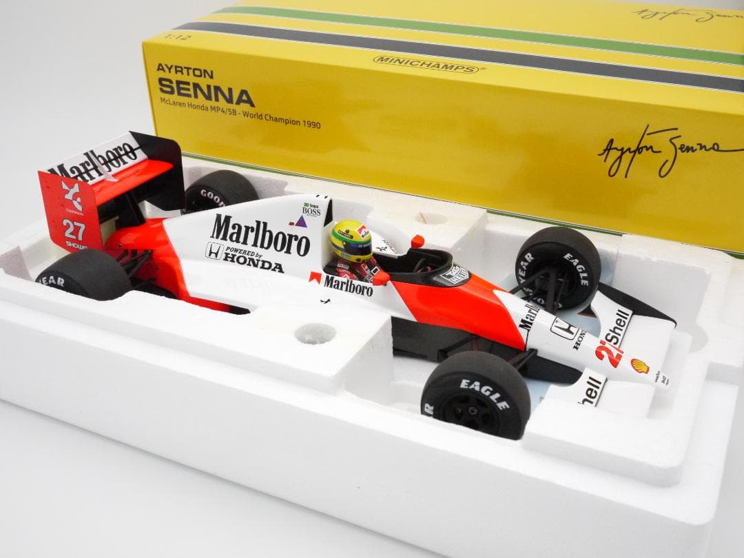 1/12 マクラーレン MP4/5B マルボロ A.セナ チャンピオン PMA