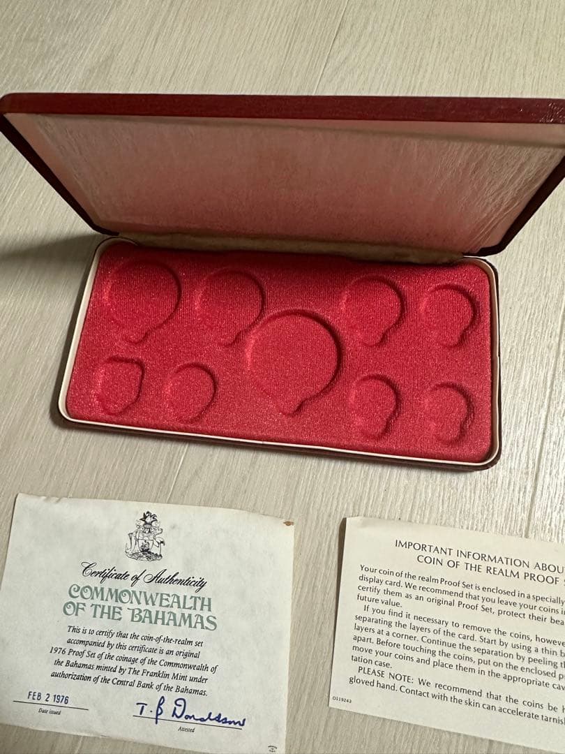 1976年バハマフランクリンミントプルーフ