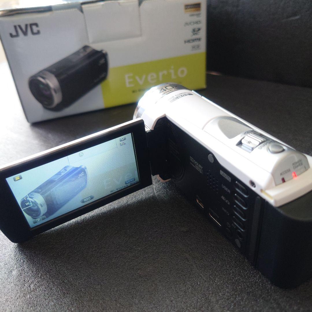 【動作確認済み❗】JVC　GZ-HM390　ビデオカメラ　ホワイト