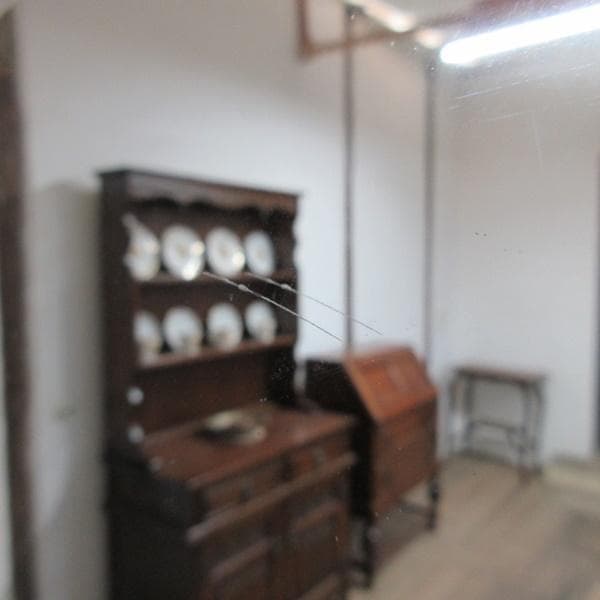 イギリス アンティーク 家具 ウォールミラー 壁掛け鏡 カフェ 英国 6383d