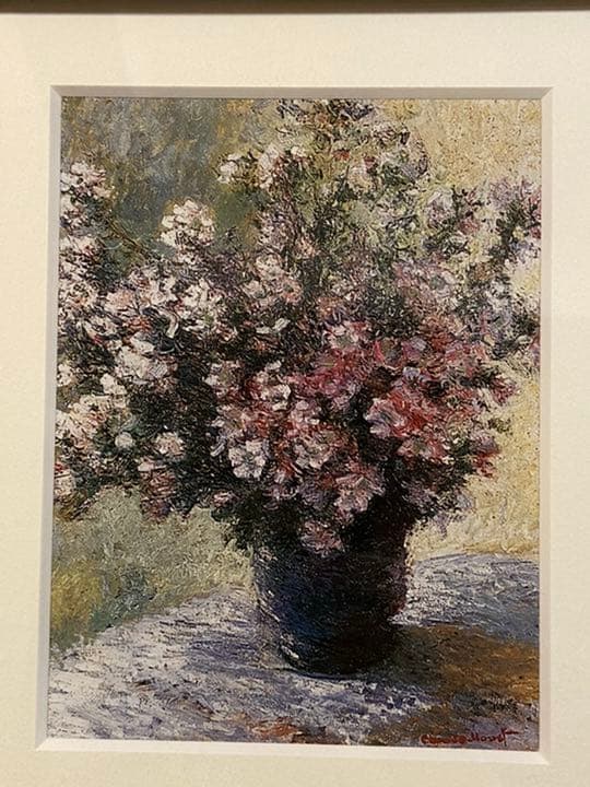 ※値引しました‼️【新品】花瓶の花/クロード・モネ/額付き/絵画/美品
