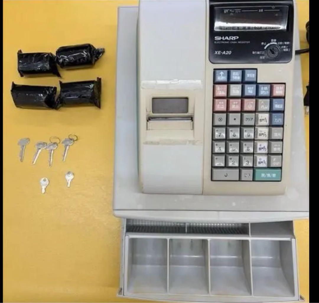 SHARP XE-A20 レジスター 本体レジロール付き