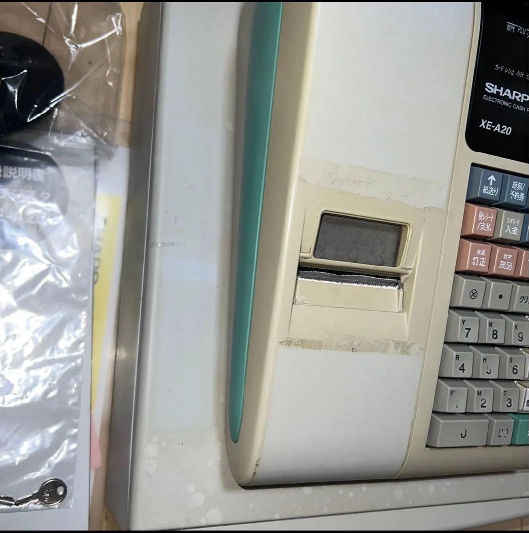 SHARP XE-A20 レジスター 本体レジロール付き